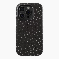 Black & White Speckled - Tough Phone Case