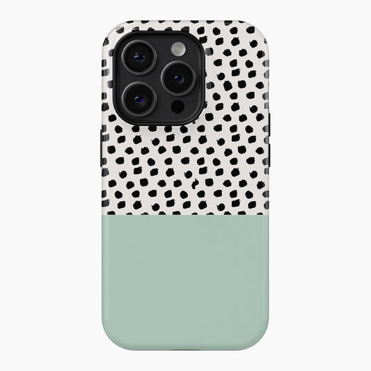 Pastel Green Polka Dot - Tough Phone Case (MagSafe)