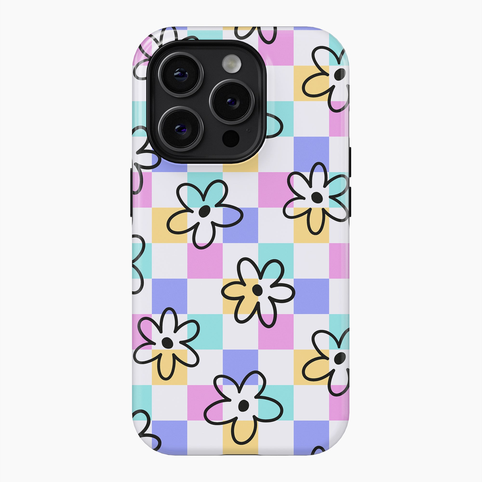 Checked Daisy - Tough Phone Case (MagSafe)