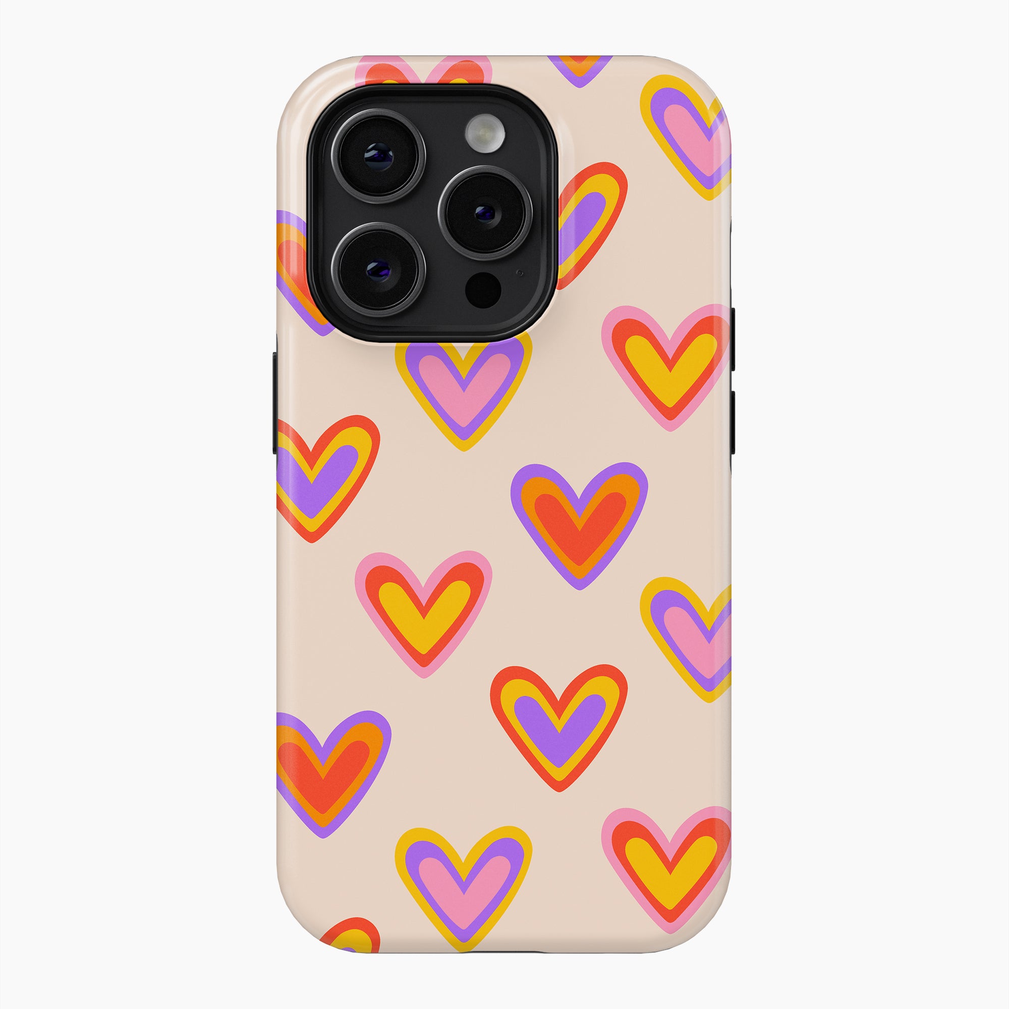 Retro Hearts - Tough Phone Case (MagSafe)