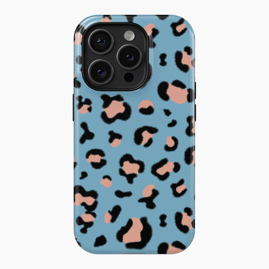 Blue Leopard Print - Tough Phone Case (MagSafe)
