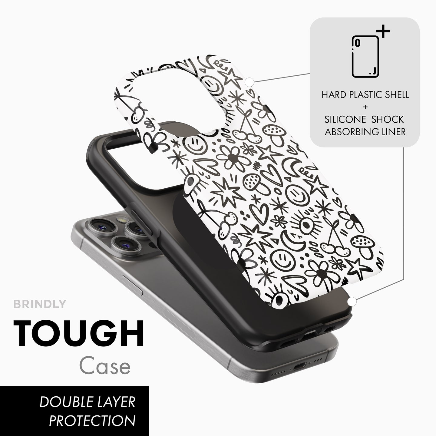 Cute Doodle - Tough Phone Case