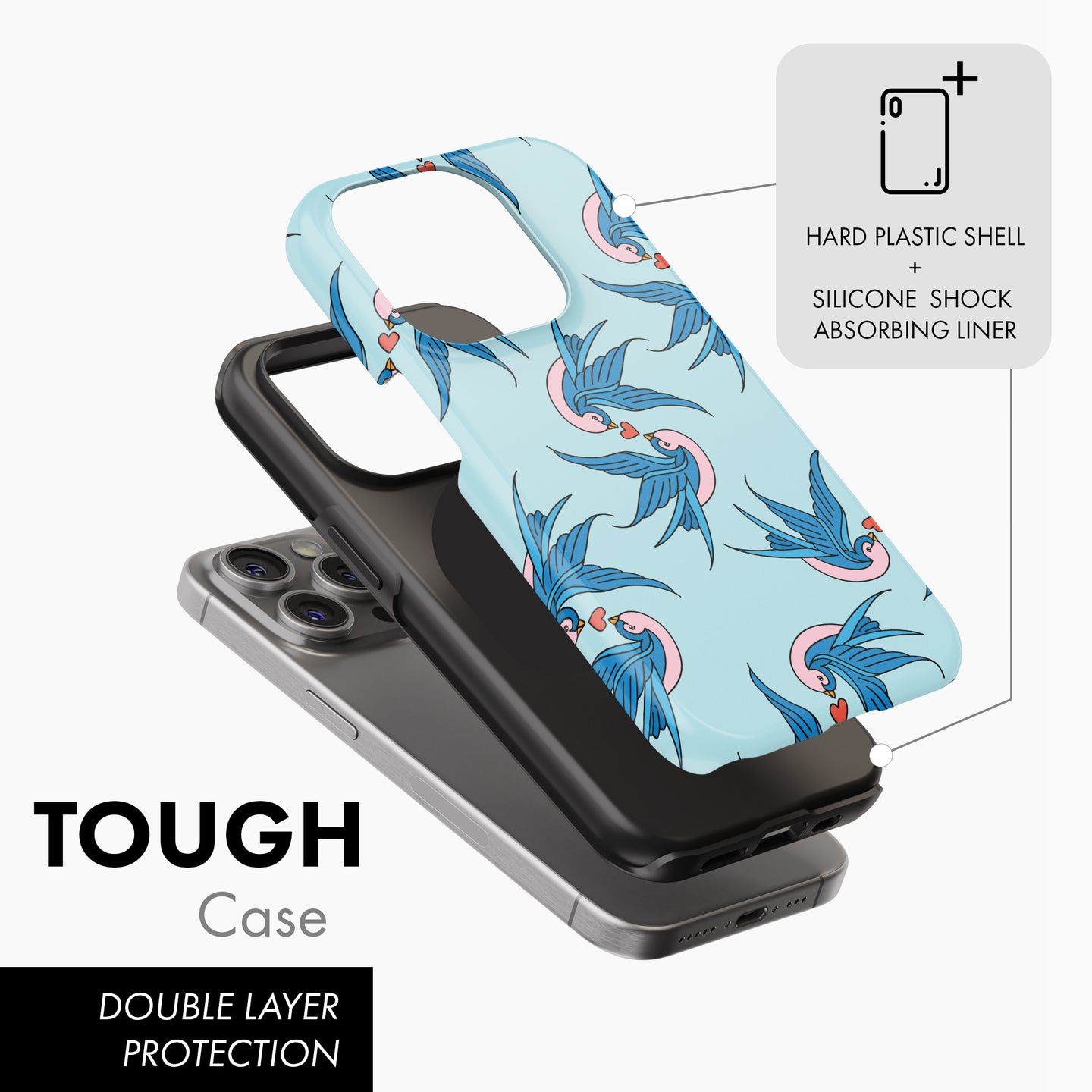 Love Birds - Tough Phone Case