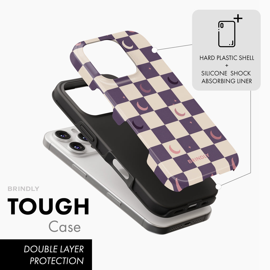 Crescent Check - Tough Phone Case