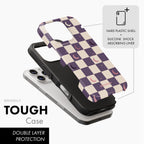 Crescent Check - Tough Phone Case