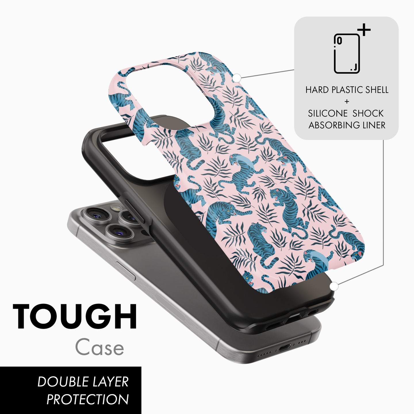 Blue Tiger - Tough Phone Case