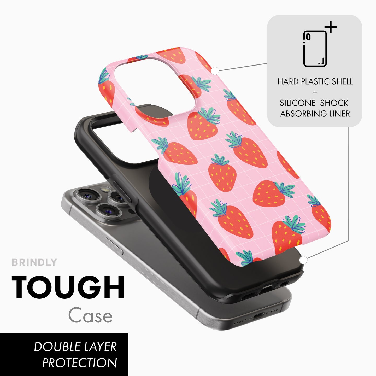 Strawberries - Tough Phone Case