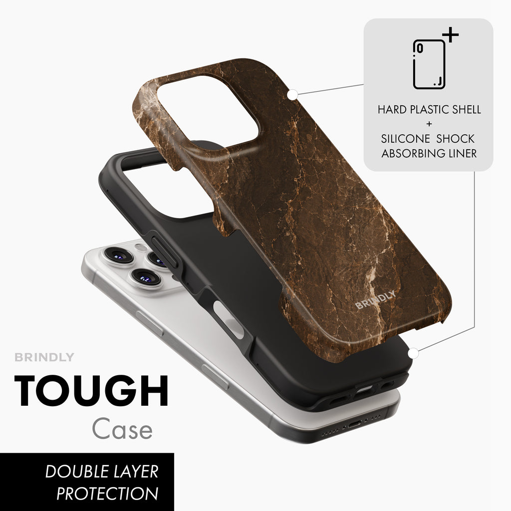 Cocoa Marble - Tough Phone Case