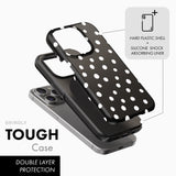 Dotty Black - Tough Phone Case