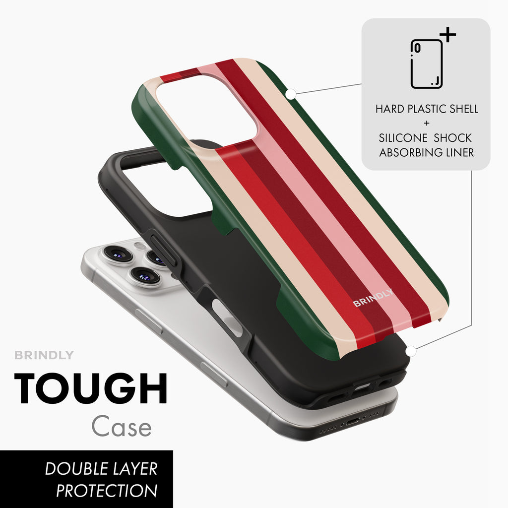 Santa Stripe - Tough Phone Case