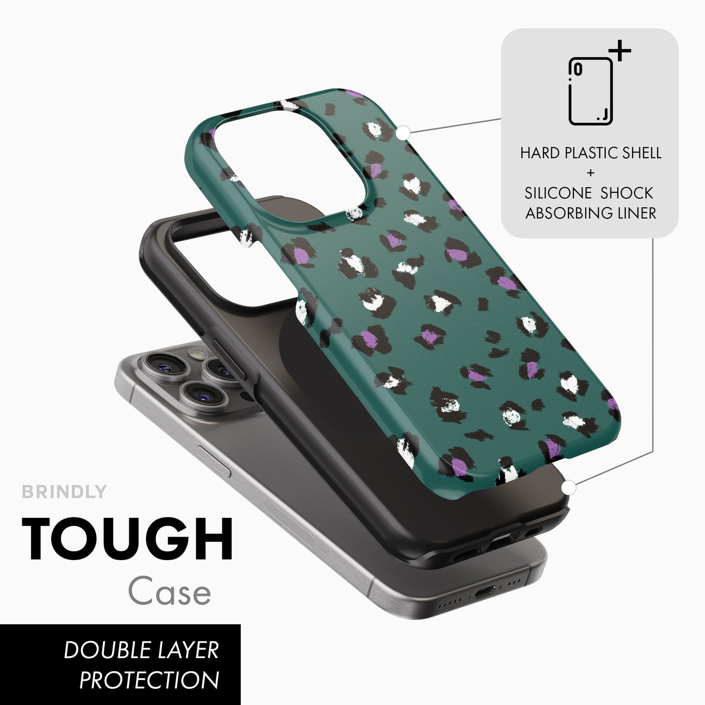 Green Leopard - Tough Phone Case