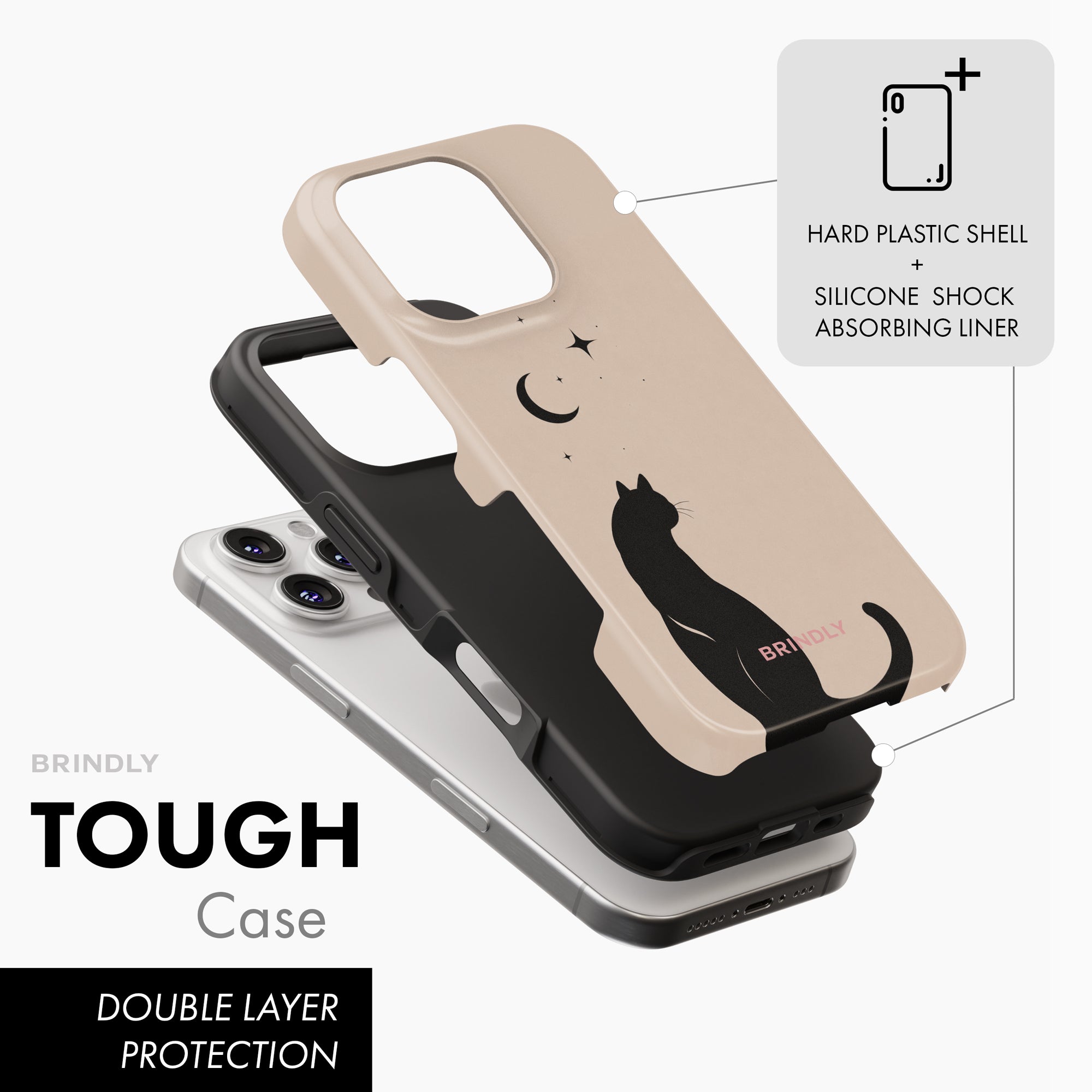 Black Cat - Tough Phone Case