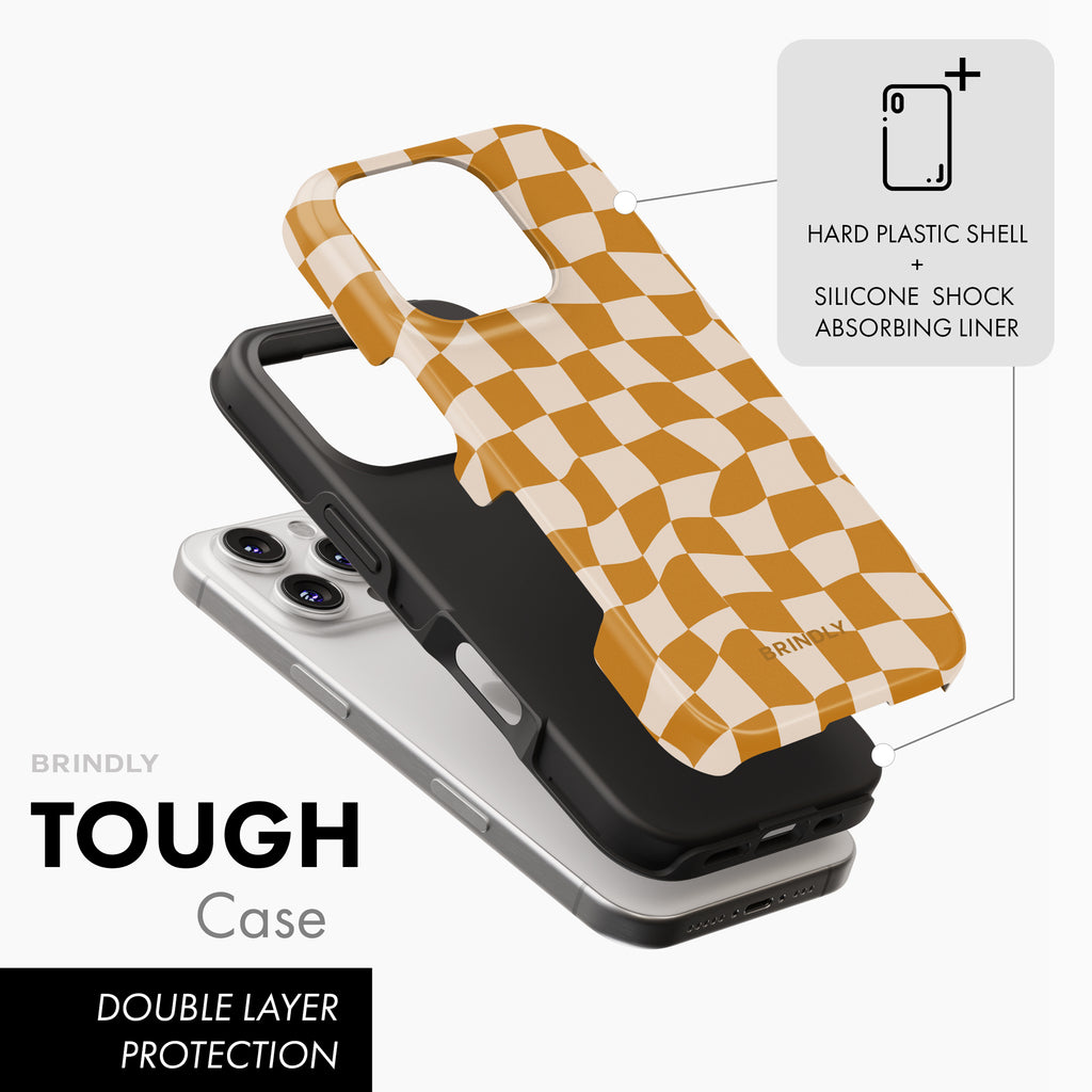 Pumpkin Check - Tough Phone Case