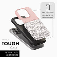 Blush Pink Mini Dots - Tough Phone Case