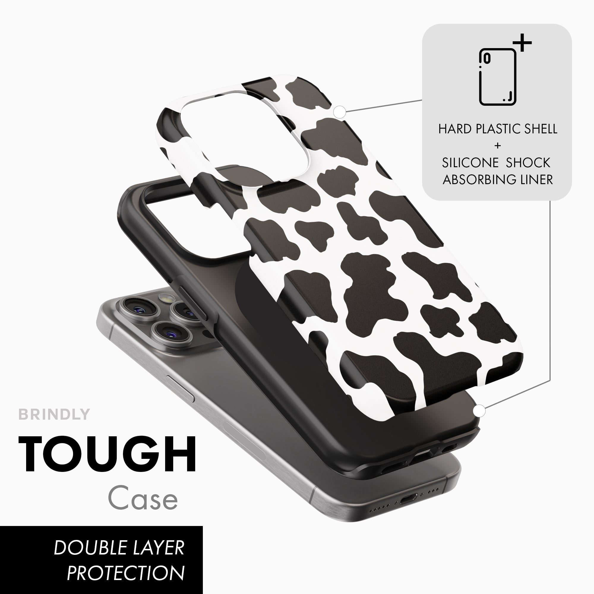 Classic Cow Print - Tough Phone Case