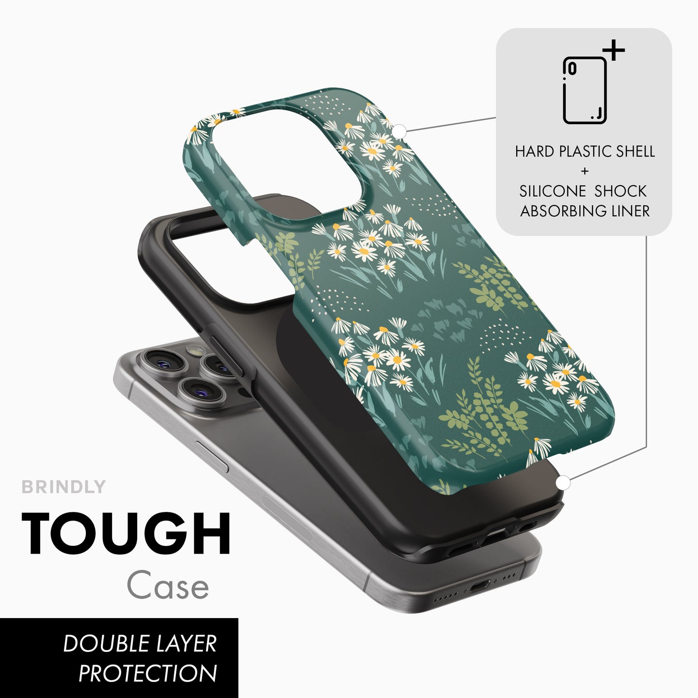 Emerald Green Meadow - Tough Phone Case