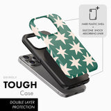 Green Stars - Tough Phone Case