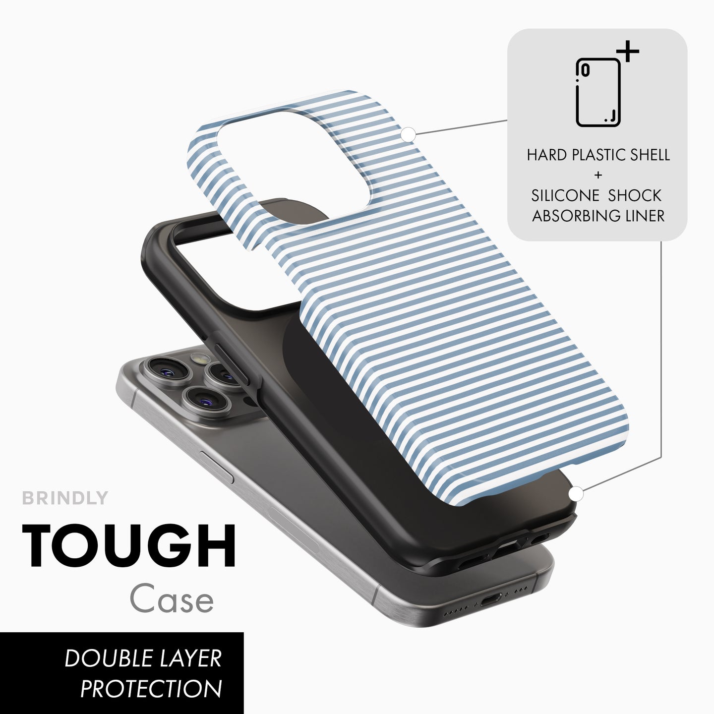 French Stripe - Tough Phone Case