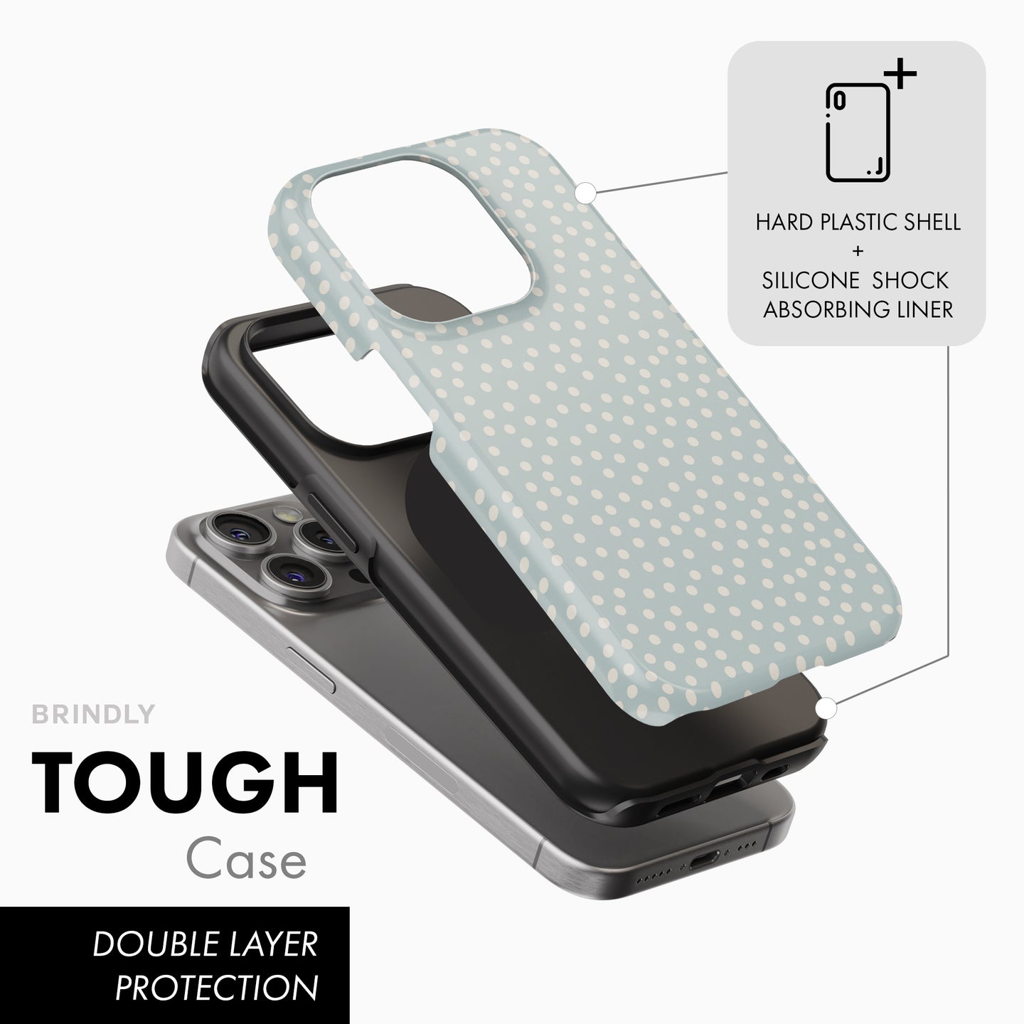 Green Polka Dot - Tough Phone Case