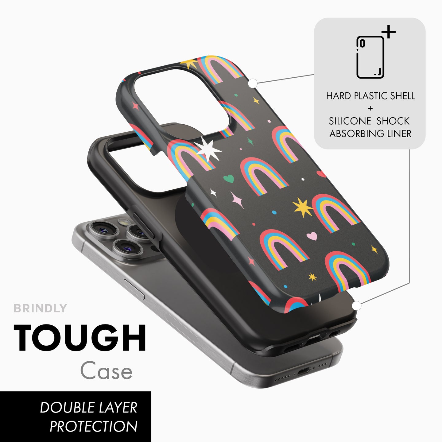 Rainbow Cuteness - Tough Phone Case