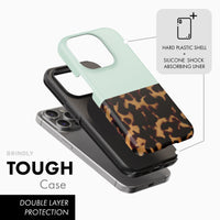 Mint Tortoise Shell - Tough Phone Case