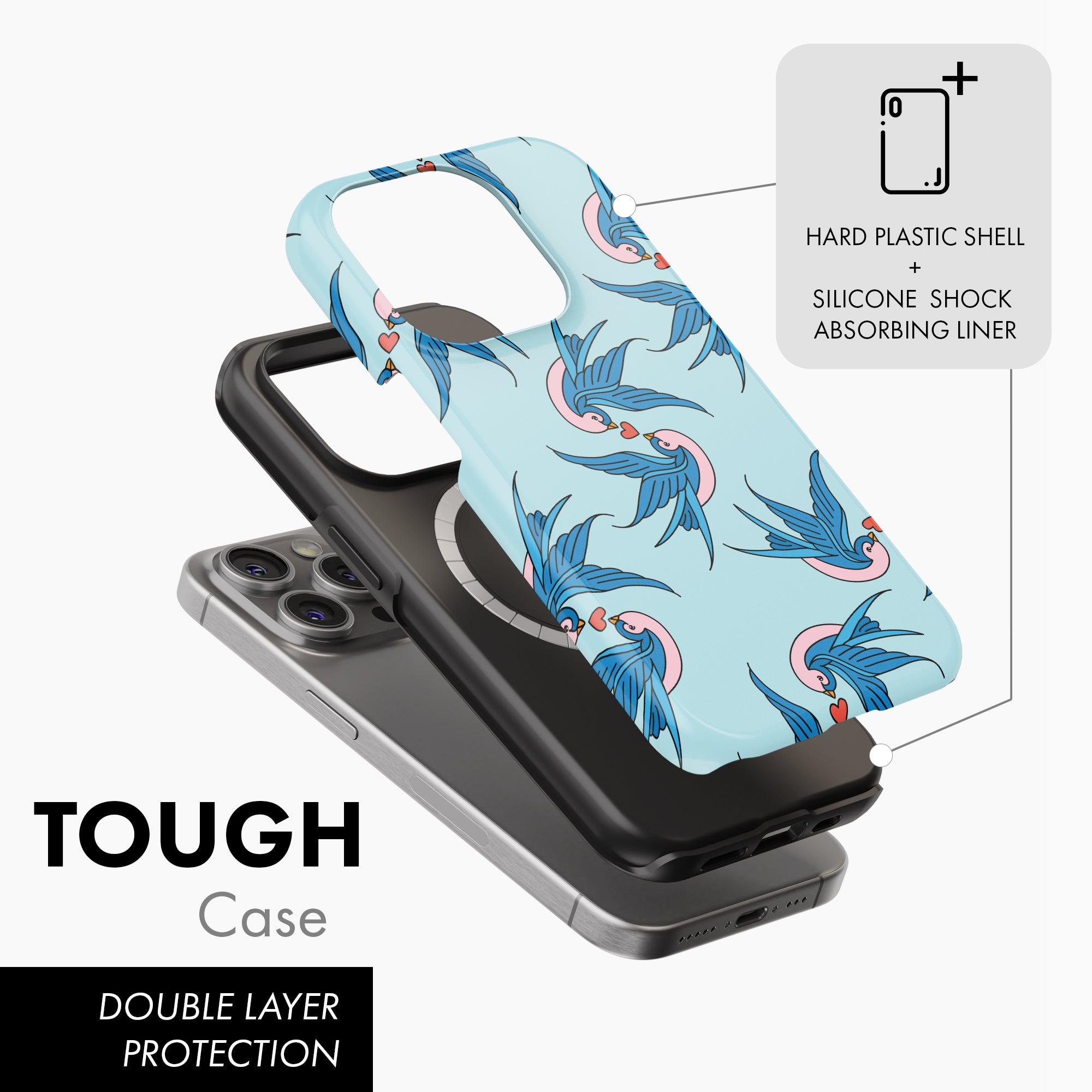 Love Birds - Tough Phone Case (MagSafe)