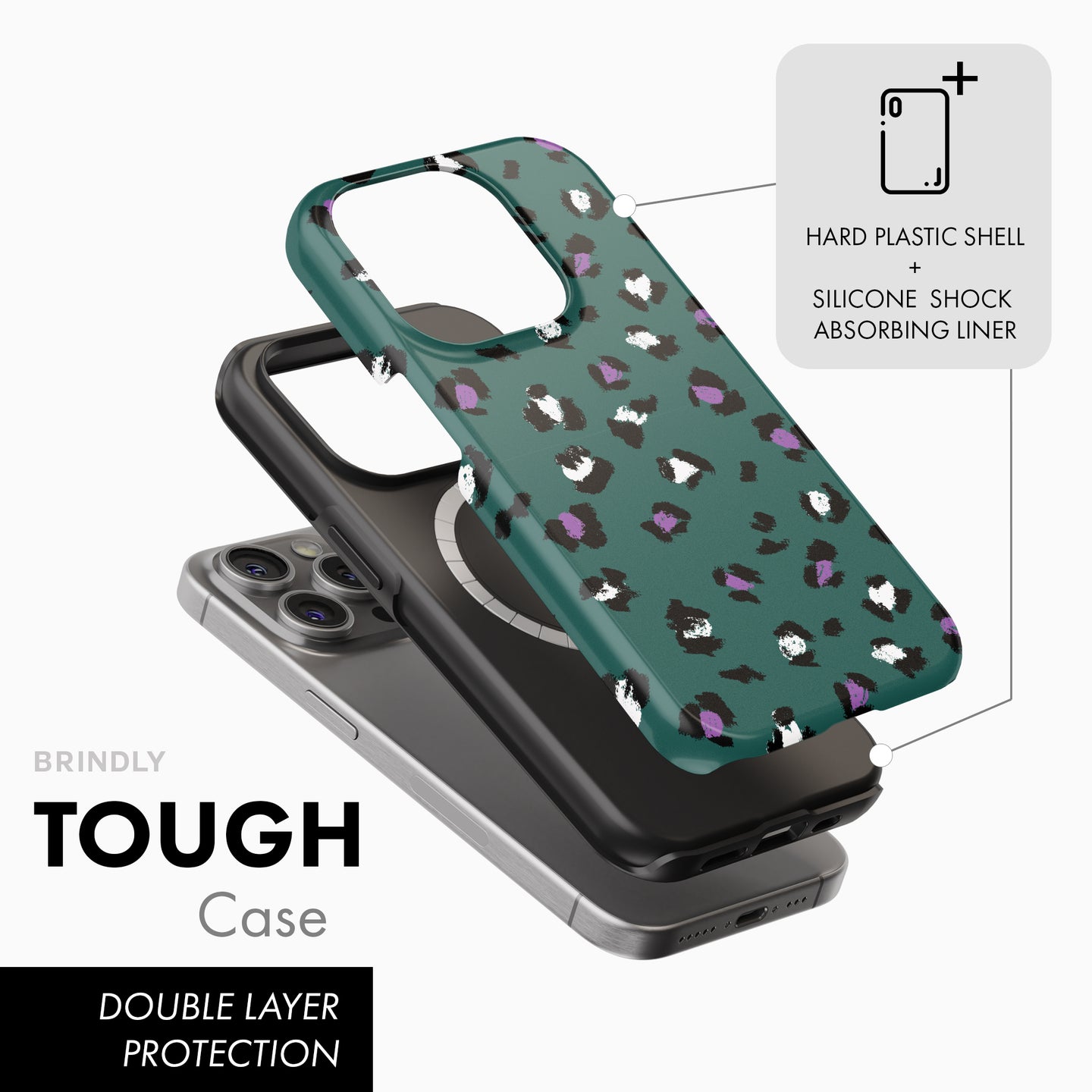 Green Leopard - Tough Phone Case (MagSafe)