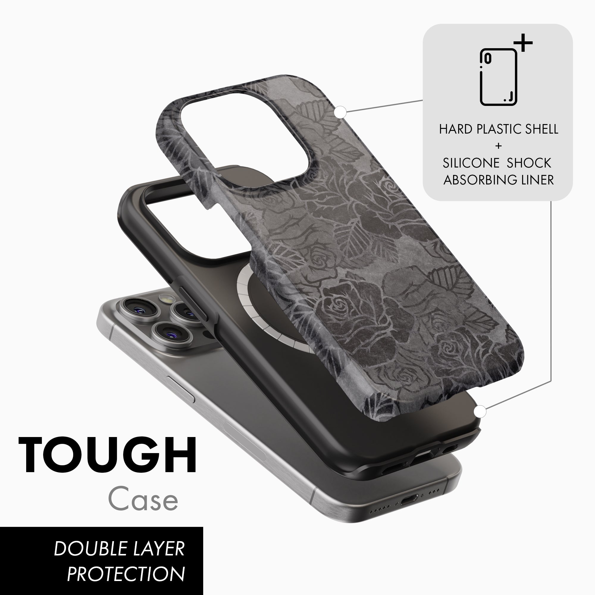 Gothic Rose - Tough Phone Case (MagSafe)