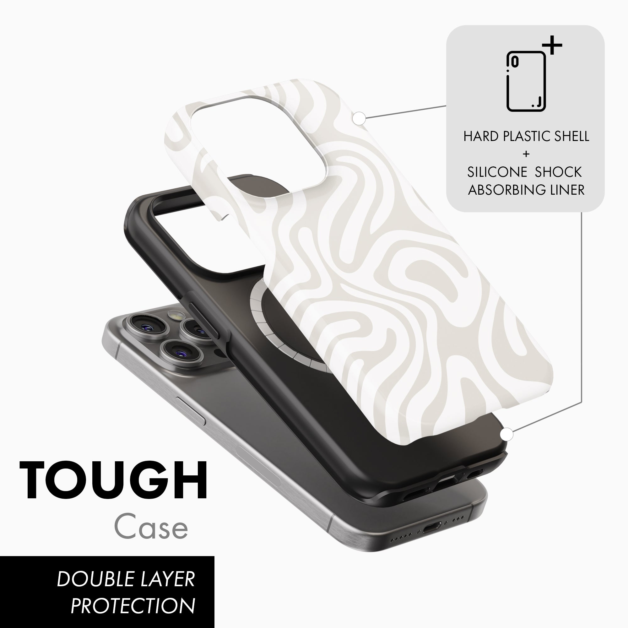 Organic Lines - Tough Phone Case (MagSafe)