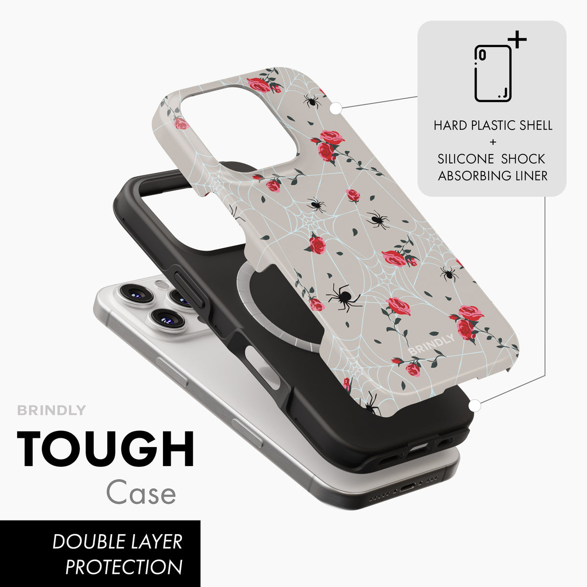 Web of Roses - MagSafe Tough Phone Case