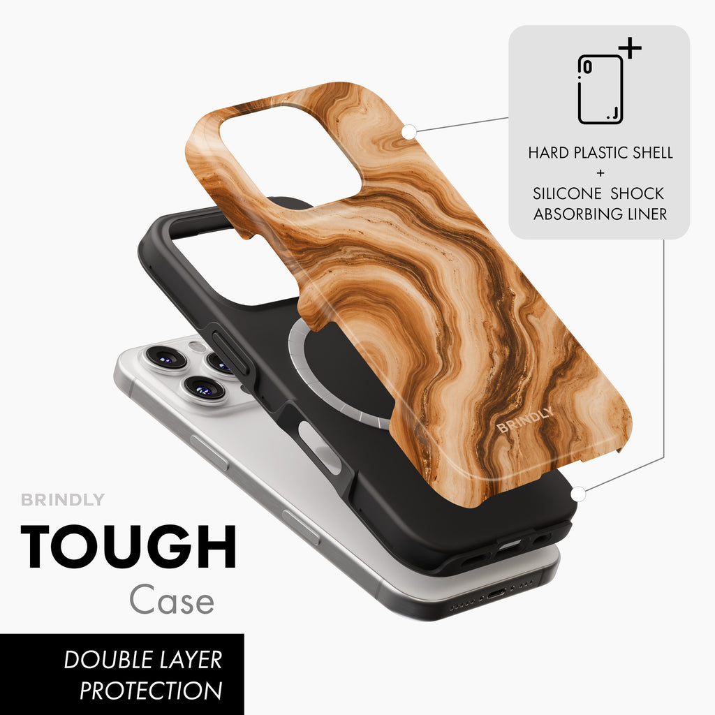 Caramel Swirl - MagSafe Tough Phone Case