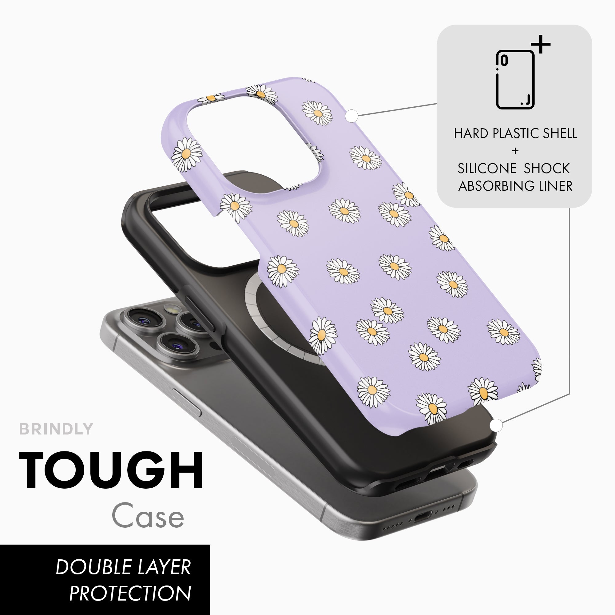 Purple Daisy - Tough Phone Case (MagSafe)