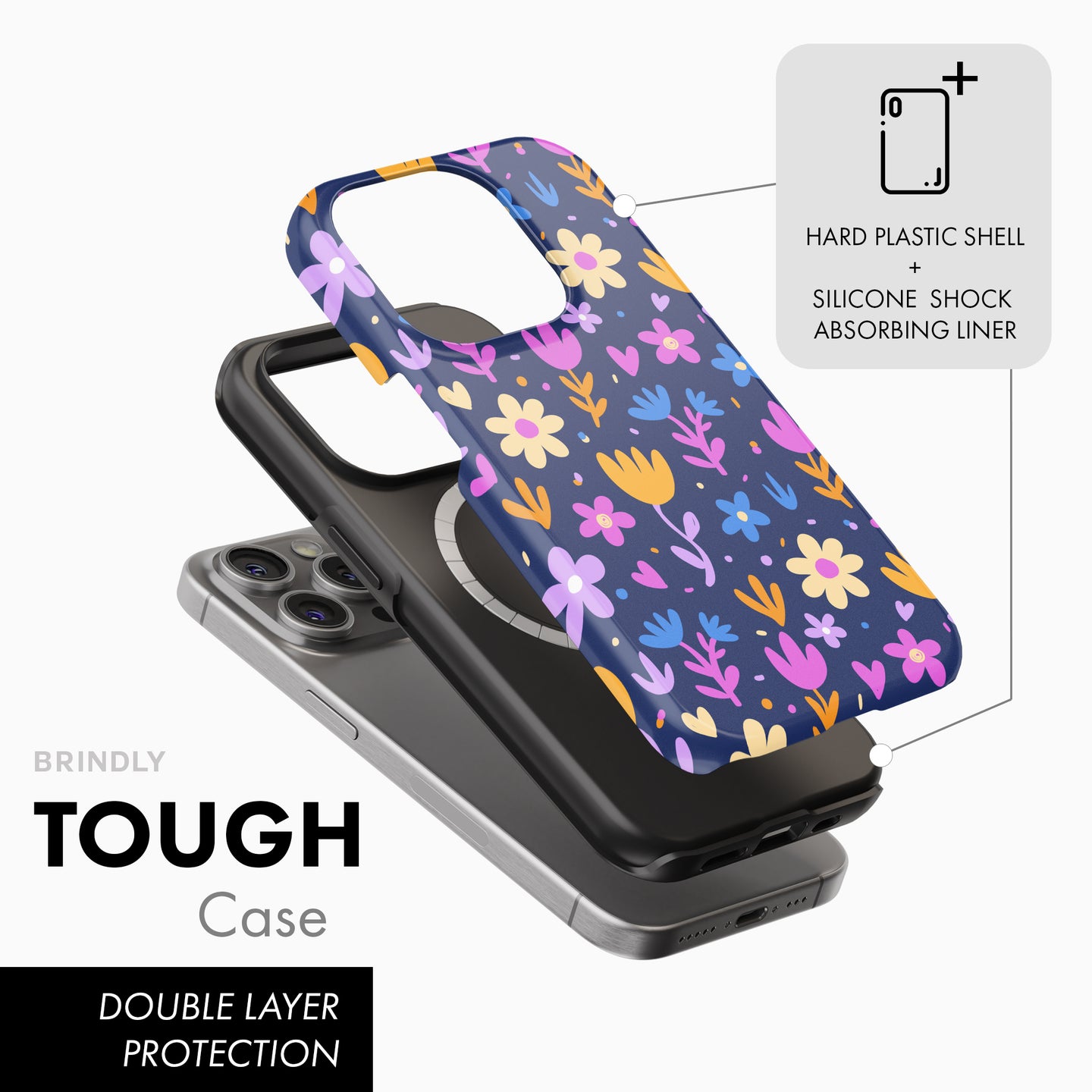 Pretty Flowers - Tough Phone Case (MagSafe)