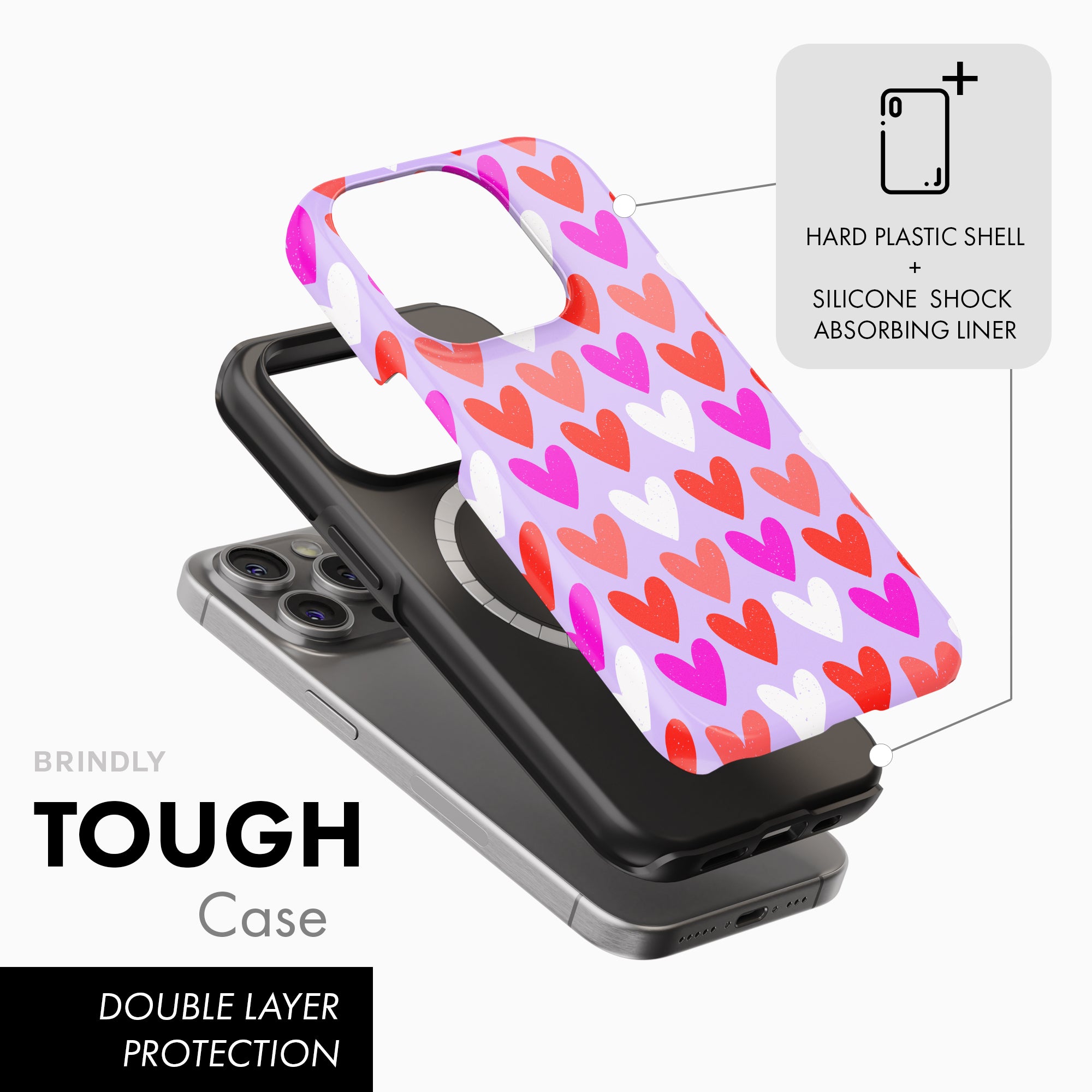 Love Hearts - Tough Phone Case (MagSafe)