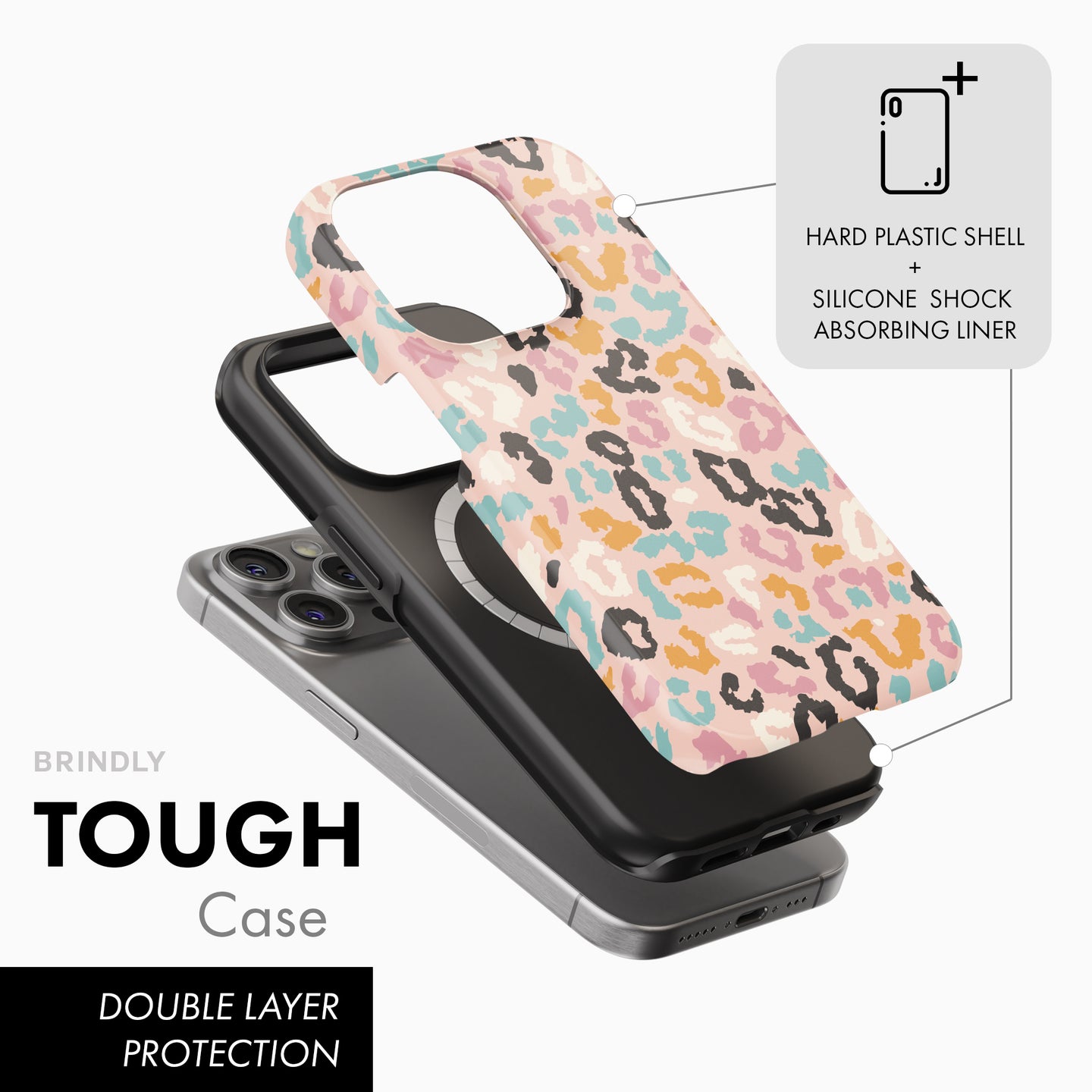 Pastel Cheetah - Tough Phone Case (MagSafe)