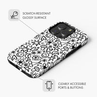 Cute Doodle - Tough Phone Case