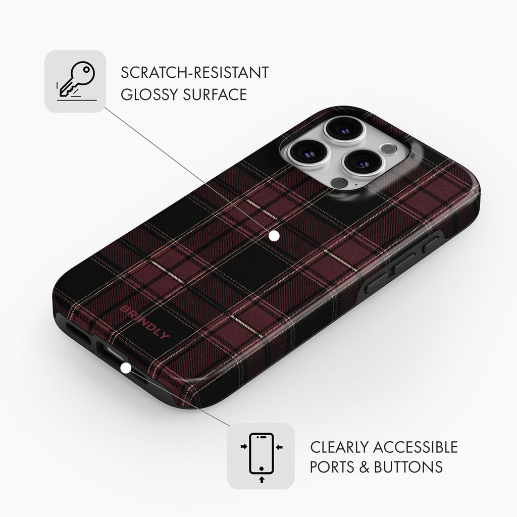 Witches Plaid - Tough Phone Case
