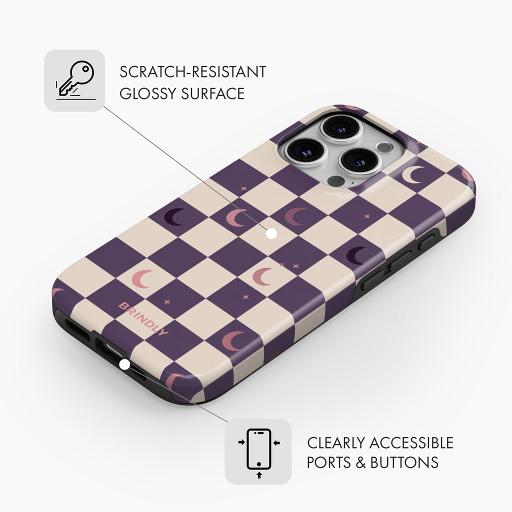 Crescent Check - Tough Phone Case