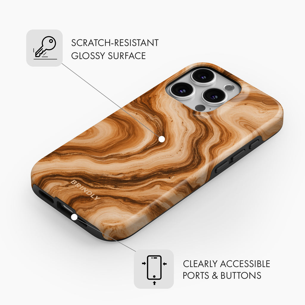 Caramel Swirl - MagSafe Tough Phone Case