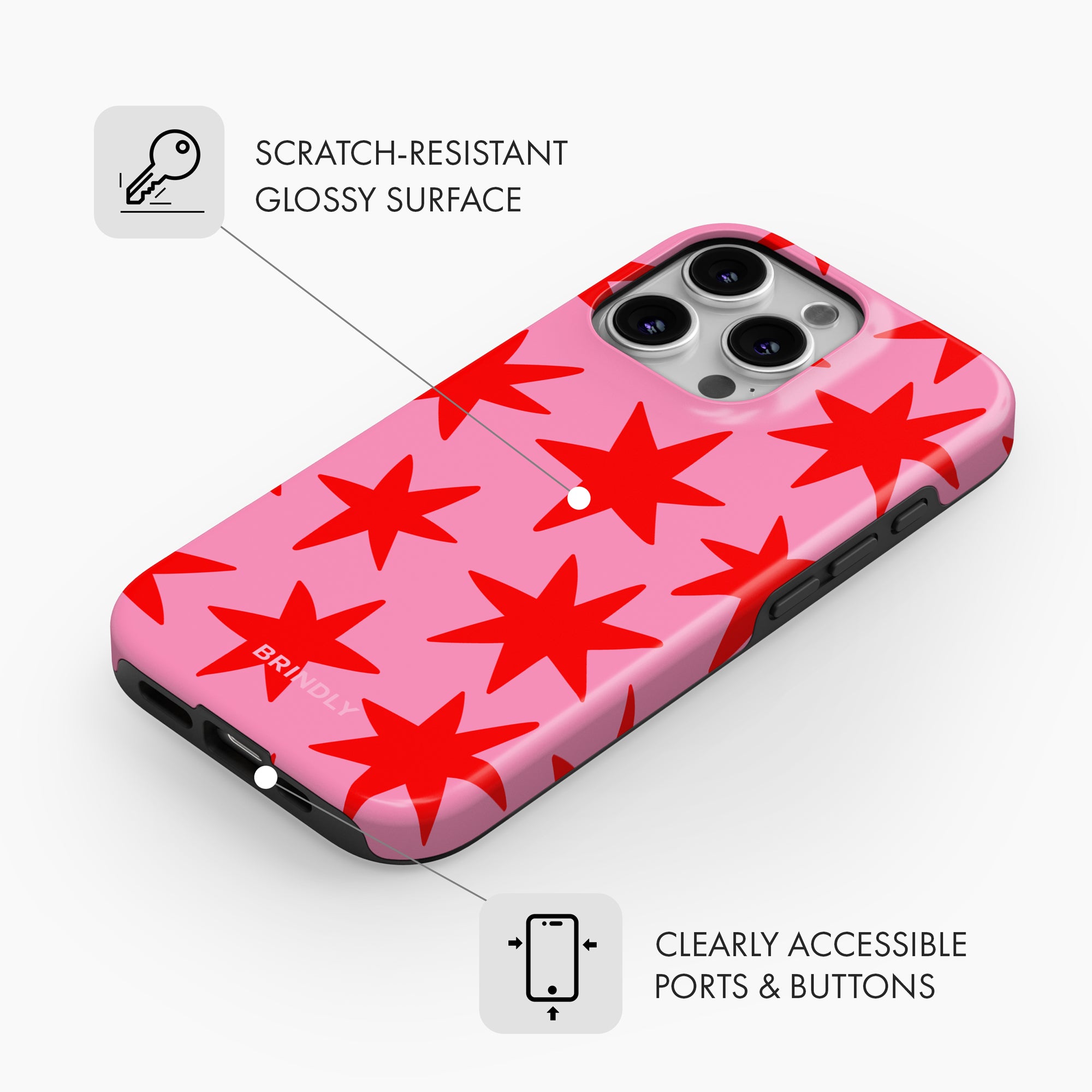 Cherry Star Pop - Tough Phone Case