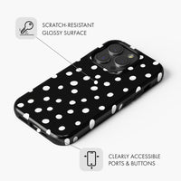 Dotty Black - Tough Phone Case (MagSafe)