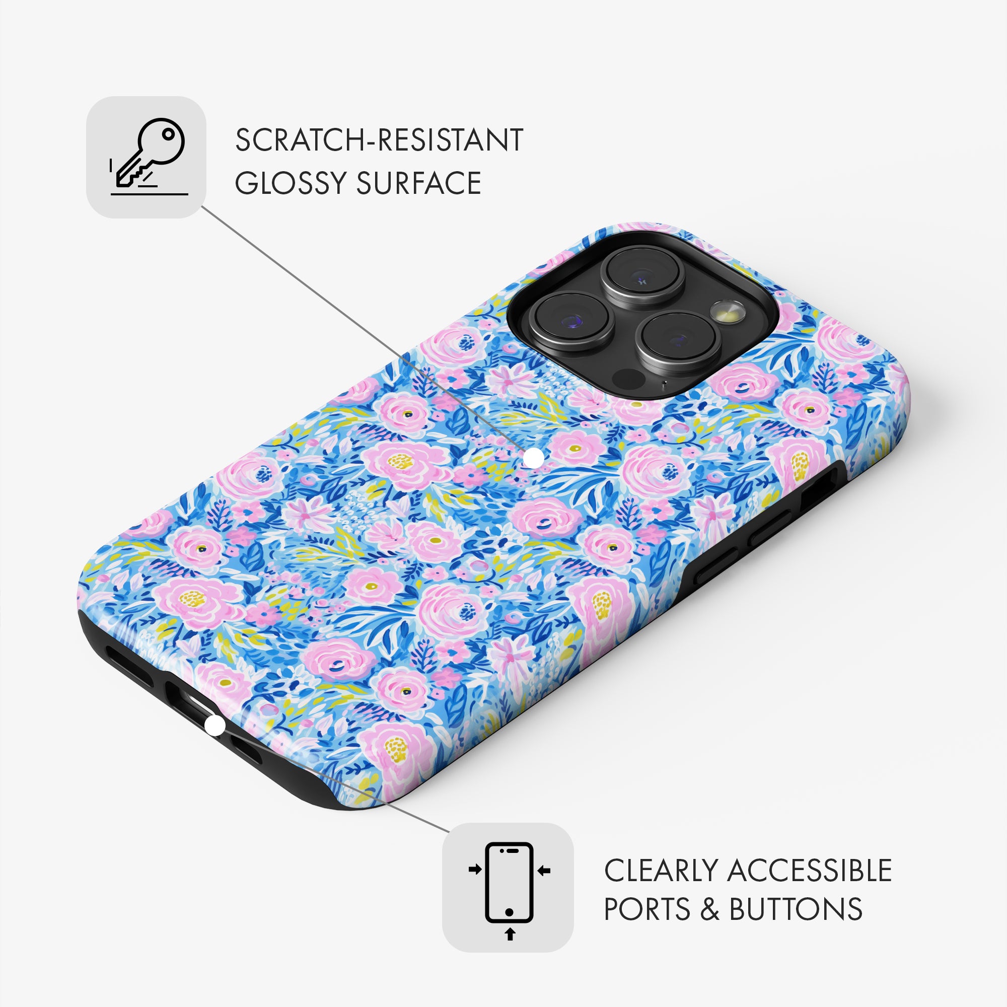 Bright Florals - Tough Phone Case (MagSafe)