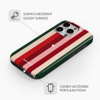 Santa Stripe - Tough Phone Case
