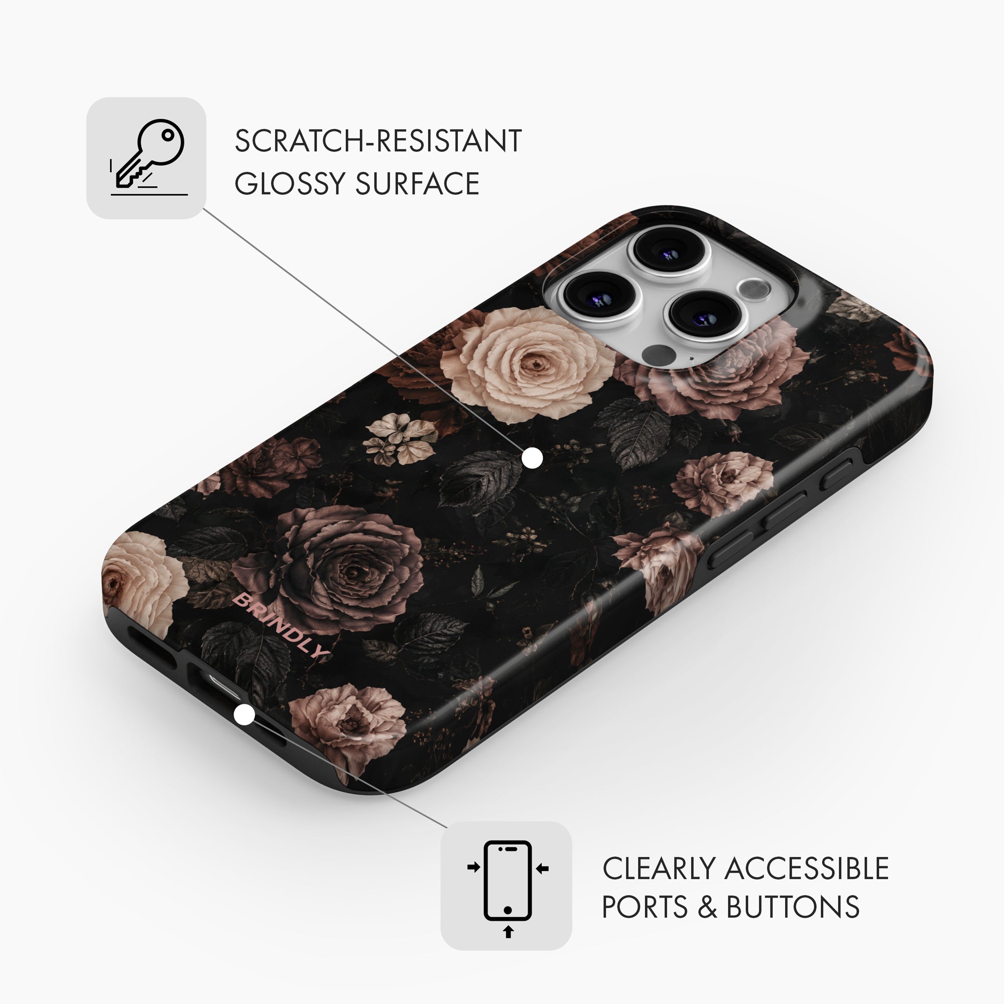Midnight Bloom - Tough Phone Case
