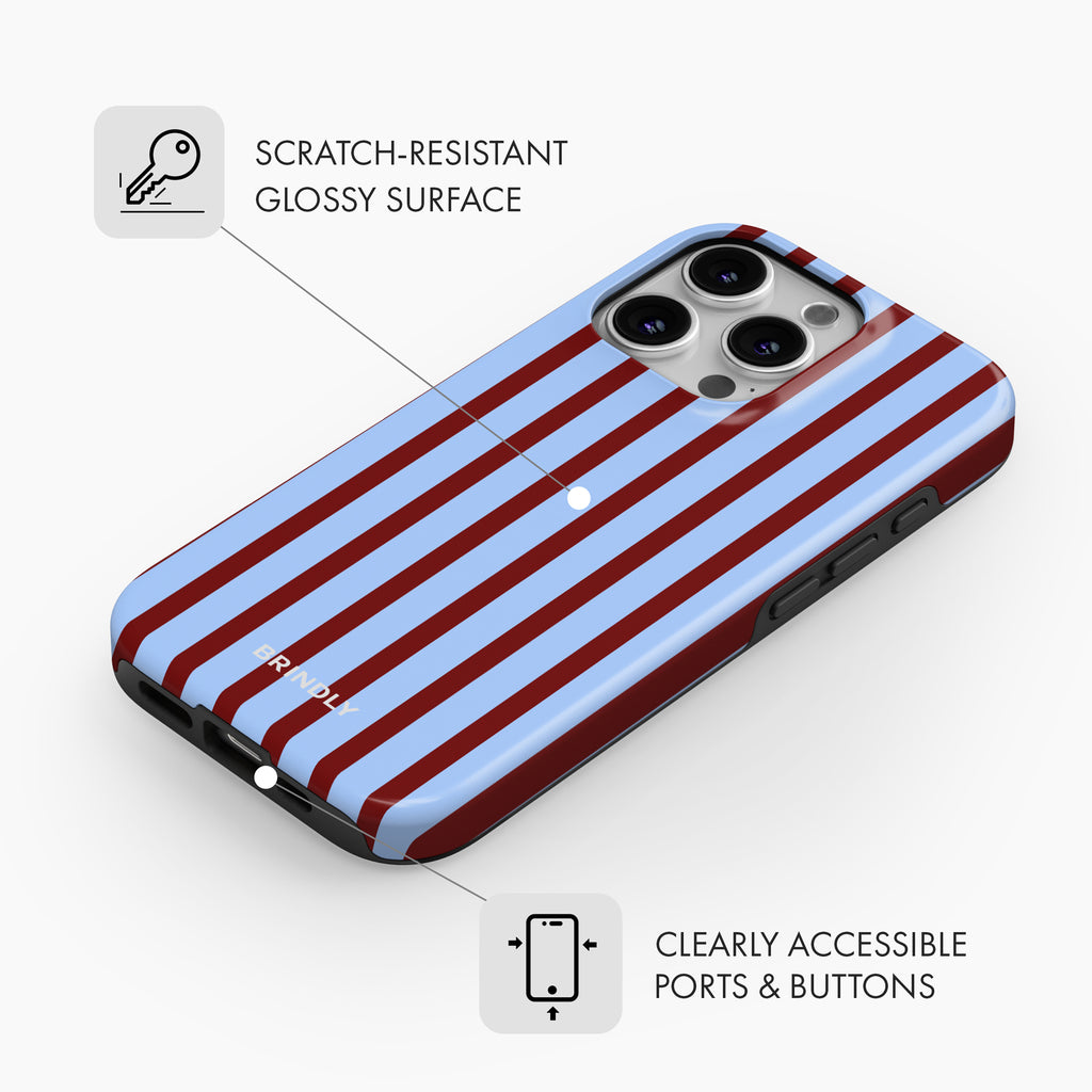 Hampton Stripe - Tough Phone Case