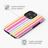 Rainbow Stripes - Tough Phone Case