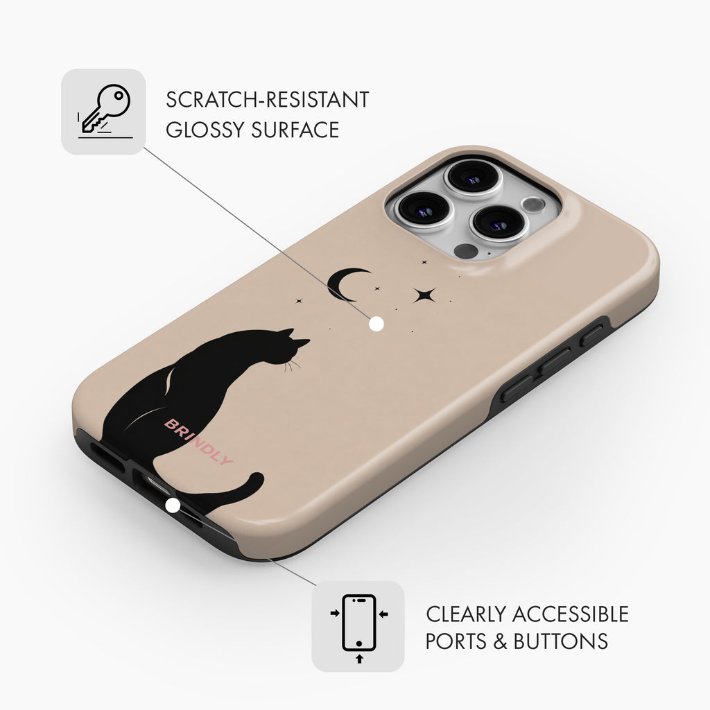 Black Cat - Tough Phone Case