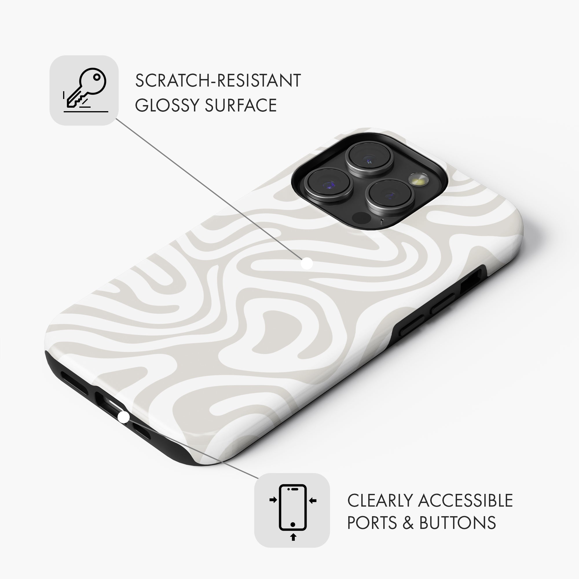 Organic Lines - Tough Phone Case (MagSafe)