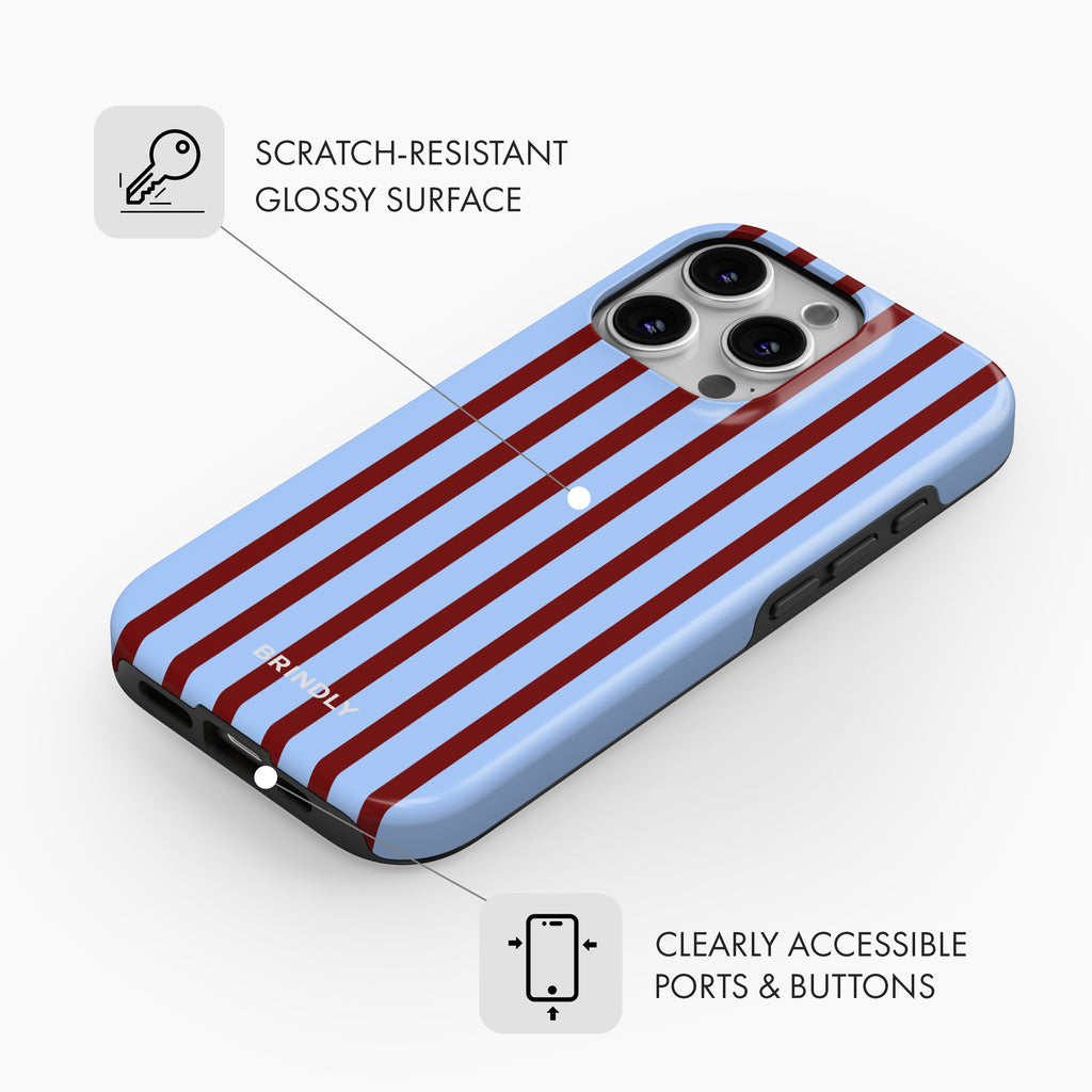 Hampton Stripe - Tough Phone Case