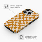 Pumpkin Check - Tough Phone Case